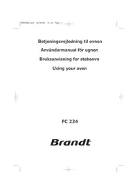 BRANDT FP224XN1 - Elektrisk ovn