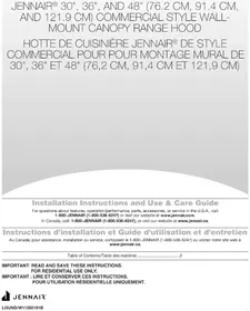 Notice JENN-AIR JXW9048HP Cooker