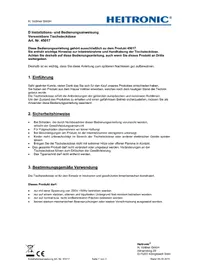 Notice Heitronic 45017 Prise murale