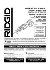 Notice RIDGID R30022