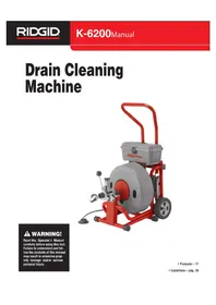 Notice RIDGID K6200 Steam cleaner