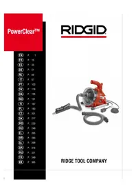 Notice RIDGID POWERCLEAR Déboucheur électrique