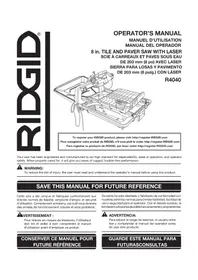 Notice RIDGID R4040S