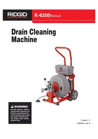 Notice RIDGID C24 Máquina de limpieza de tuberías