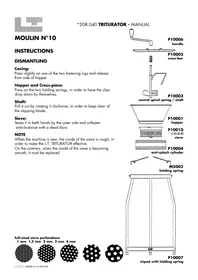 Notice Louis Tellier 208040 Moulin à grains