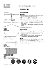 Notice Louis Tellier 208030 Broyeur manuel