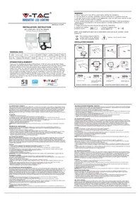 Notice V-TAC VT10S Détecteur de mouvements