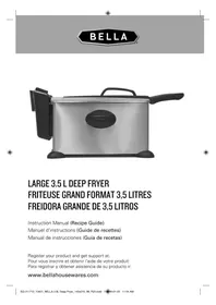 Notice BELLA 3.5L DEEP FRYER Friteuse