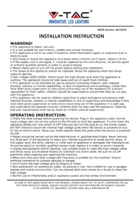 Notice V-TAC VT3220 Lutte antiparasitaire