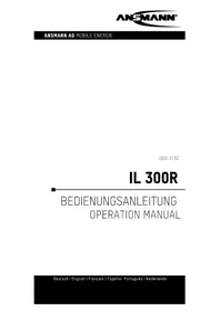 Notice ANSMANN IL300R Lampe de poche