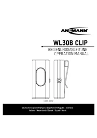 Notice ANSMANN WL30B Lampe de poche