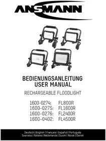 Notice ANSMANN FL800R Verlichting