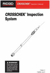 Notice RIDGID CROSSCHEK Outil d'inspection