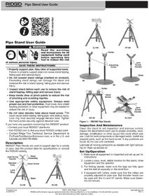 Notice RIDGID VF99 Support pour tuyau