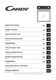 Notice CANDY RFIC X602 Vstavaná rúra