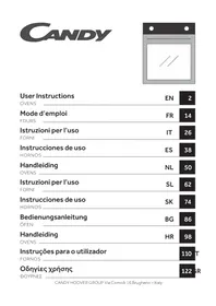 Notice CANDY FIDC X662 Vstavaná rúra