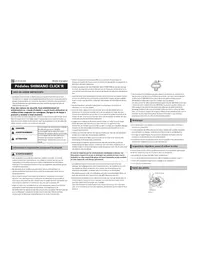 Notice SHIMANO PDT700 Pédales de vélo