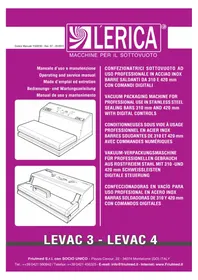 Notice Saro FORLI 1 Appareils à emballage sous vide