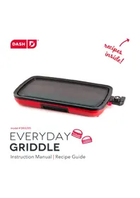 Notice Dash EVERYDAY GRIDDLE Plaque de grill