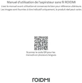 Notice Roidmi R20 Aspirateur