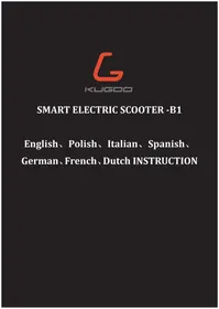 Notice Kugoo KIRIN B1 Scooter