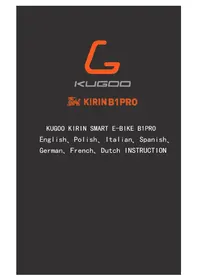 Notice Kugoo KIRIN B1 PRO Scooter