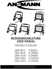 Notice ANSMANN FL2400AC Beleuchtung