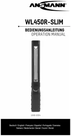 Notice ANSMANN WL450RSLIM Lighting