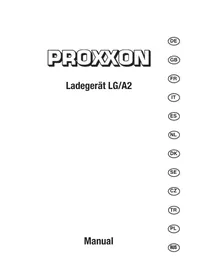 Notice PROXXON LGA2 Chargeur de piles