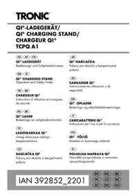 Notice TRONIC TCPQ A1 Chargeur sans fil