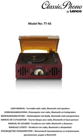 Notice Classic Phono TT43WA Platine_disque