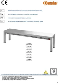 Notice BARTSCHER WBS1600 I3HR Armadio Riscaldato