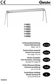 Notice BARTSCHER IHR950 Warmhouders