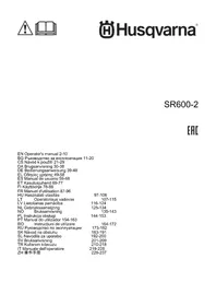 Notice HUSQVARNA SR6002 Débroussailleuse