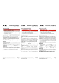 Notice APC SURGEARREST PERFORMANCE P10U2 Onduleur