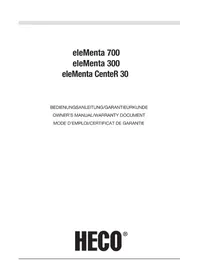 Notice HECO ELEMENTA CENTER 30 Haut-parleur