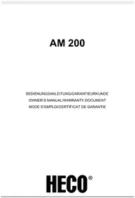 Notice HECO AM 200 Haut-parleur