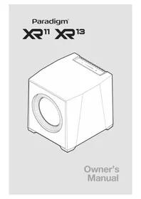 Notice Paradigm XR 13 Enceinte audio