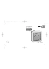 Notice TFA 60.2556.02 Alarm clock radio