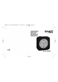 Notice TFA 60.2555.01 Alarm clock radio