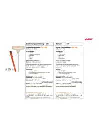 Notice Ebro TDC 150 Thermomètre