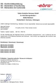 Notice Ebro RM 100 Contrôle climatique