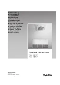 Notice VAILLANT CLIMAVAIR EXCLUSIVE VAI85035 FMNI Climatisation