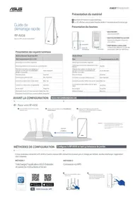 Notice ASUS RPAX58 Routeur sans fil