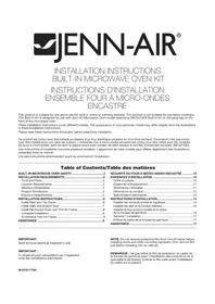 Notice JENN-AIR MKC3150ES Microwave Oven