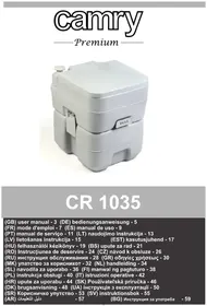 Notice CAMRY CR 1035 Toilet