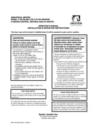 Notice Dexter Laundry T170 Sèche-linge