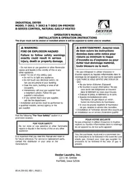 Notice Dexter Laundry T50X2 Sèche-linge