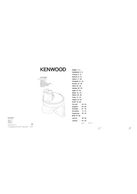 Notice KENWOOD KAM573ME Тілімдеуіш