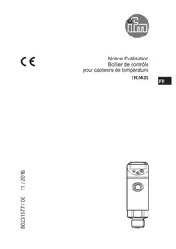 Notice IFM TR7439 Boîtier de contrôle industriel